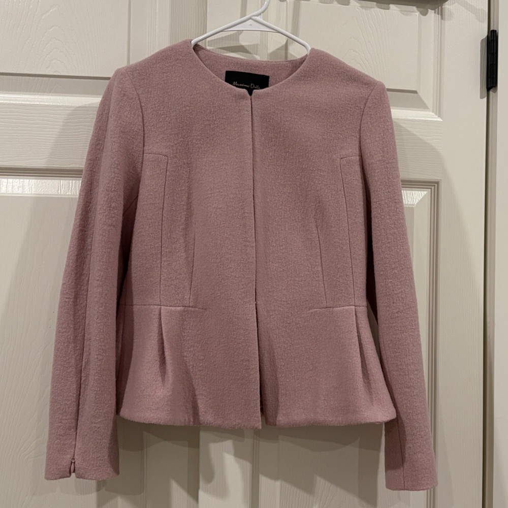 Massimo Dutti Soft Pink Blazer